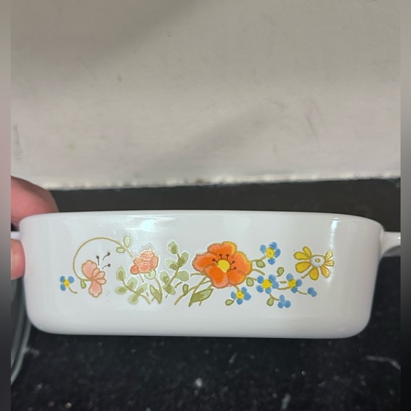 Corningware Spring Bouquet Wildflower Bakeware Dish 1 quart - Picture 2 of 6